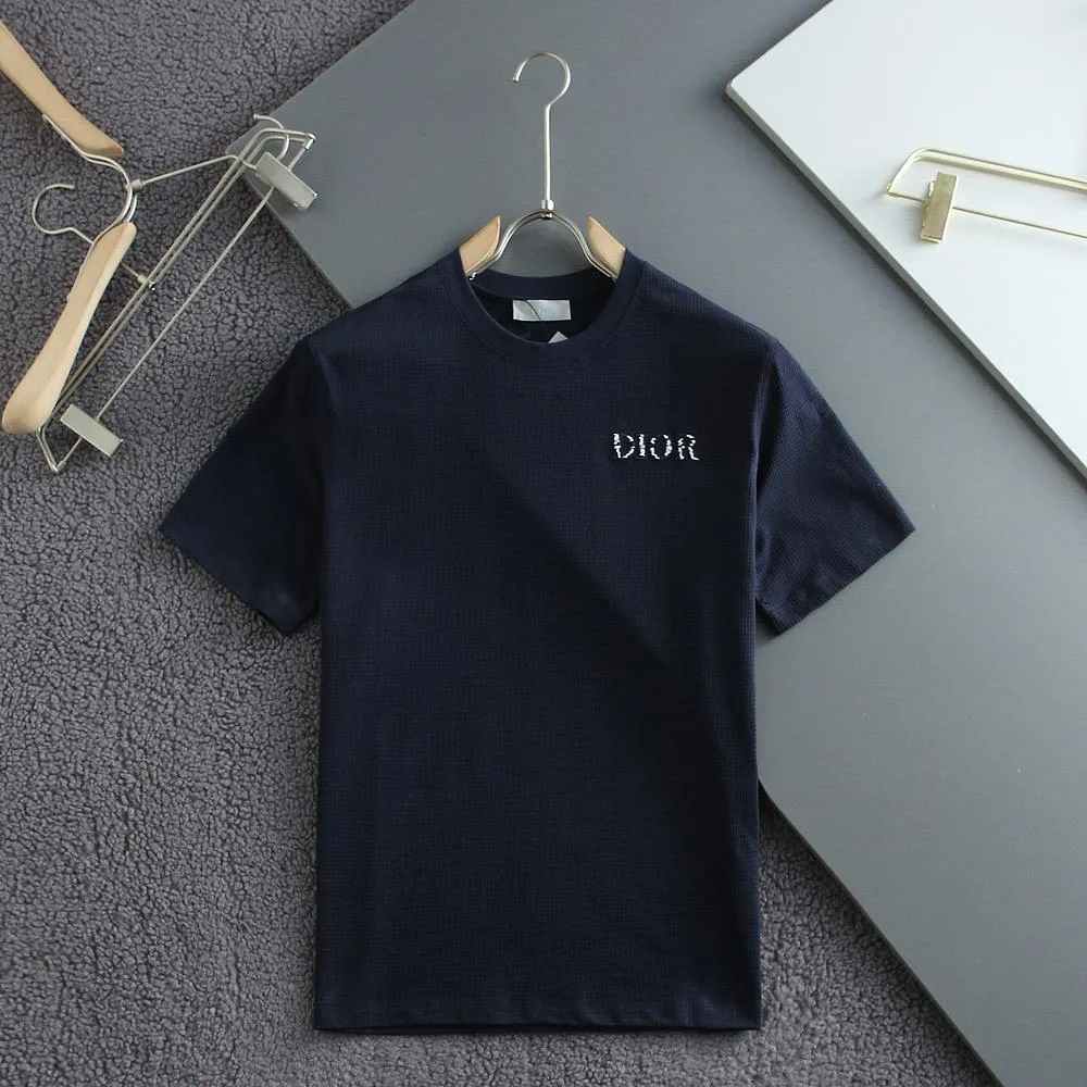 Imported  Round Neck  Embossed Logo T-shirt