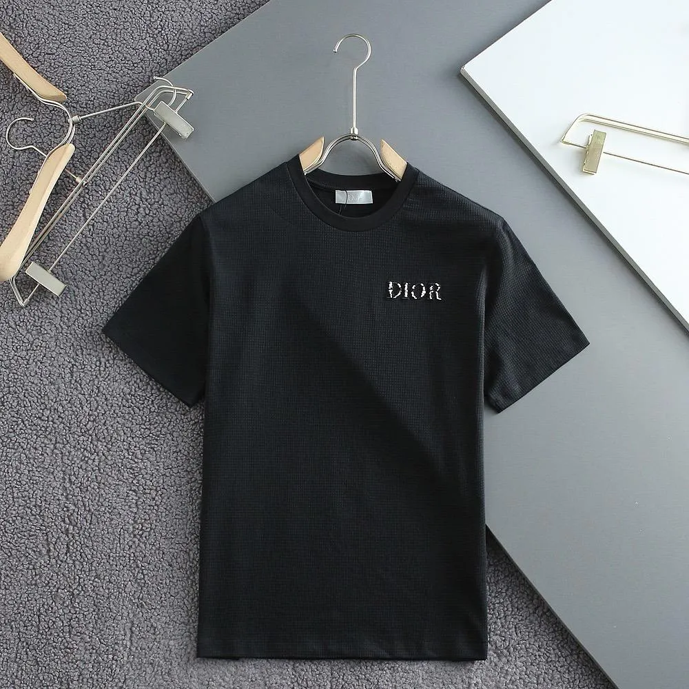 Imported  Round Neck  Embossed Logo T-shirt