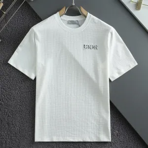 Imported  Round Neck  Embossed Logo T-shirt