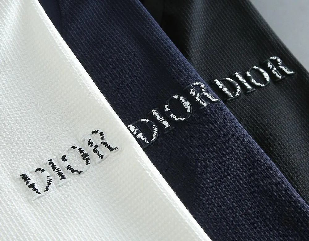 Imported  Round Neck  Embossed Logo T-shirt