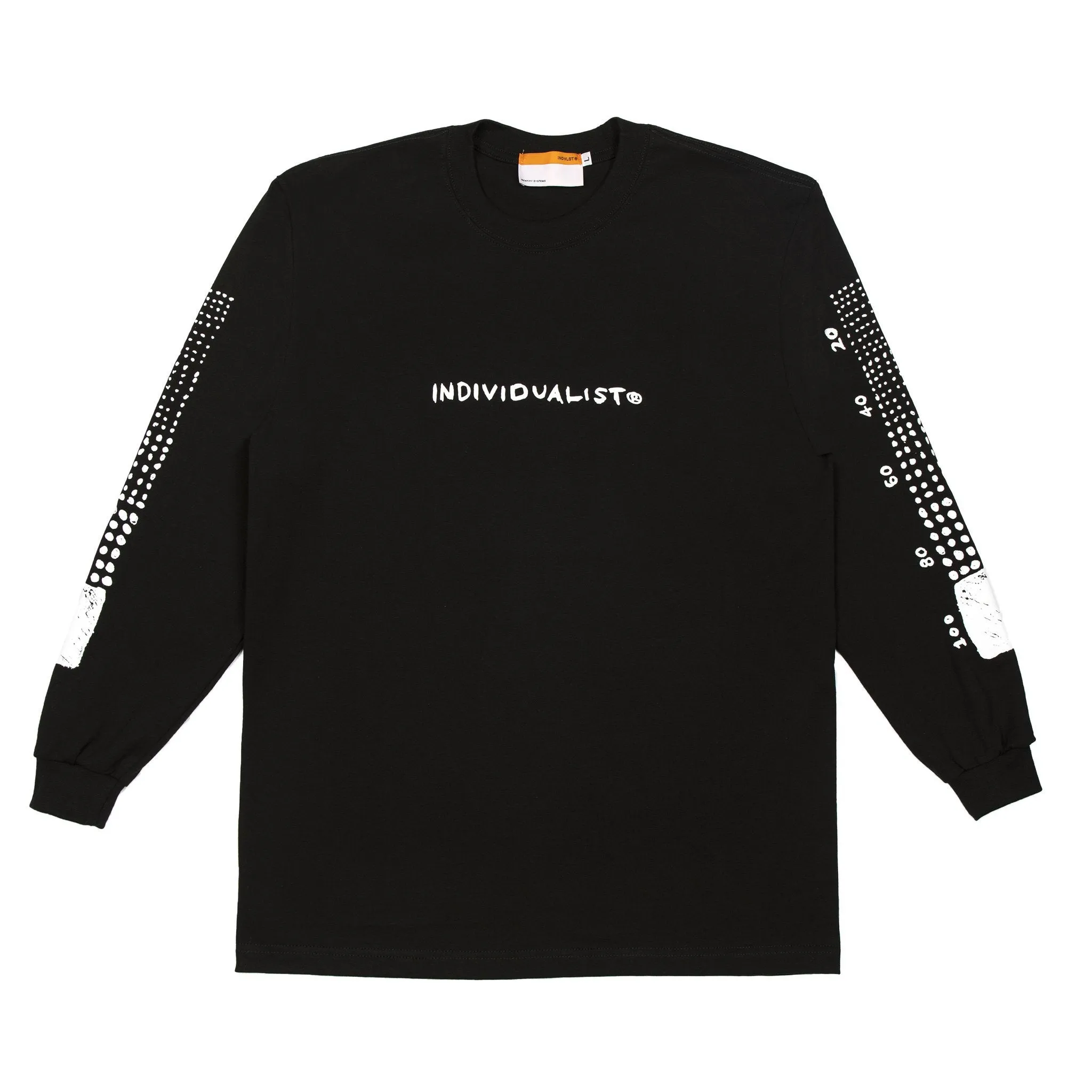 INDVLST Men Sketch Bar LS Tee Black STBLST-BLK