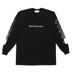 INDVLST Men Sketch Bar LS Tee Black STBLST-BLK