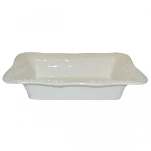 Isabella Lg Rect Baker-Ivory