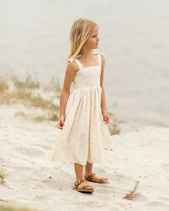 Ivy Dress- Yellow Polka Dot
