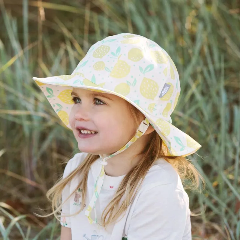 Jan & Jul Gro-With-Me Cotton Floppy Hat - Lemon Fresh