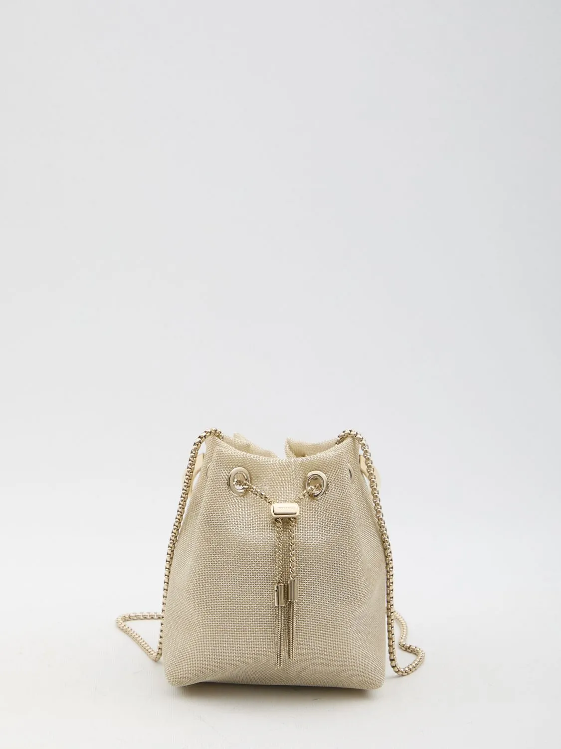 JIMMY CHOO Mini Metallic Mesh Handbag