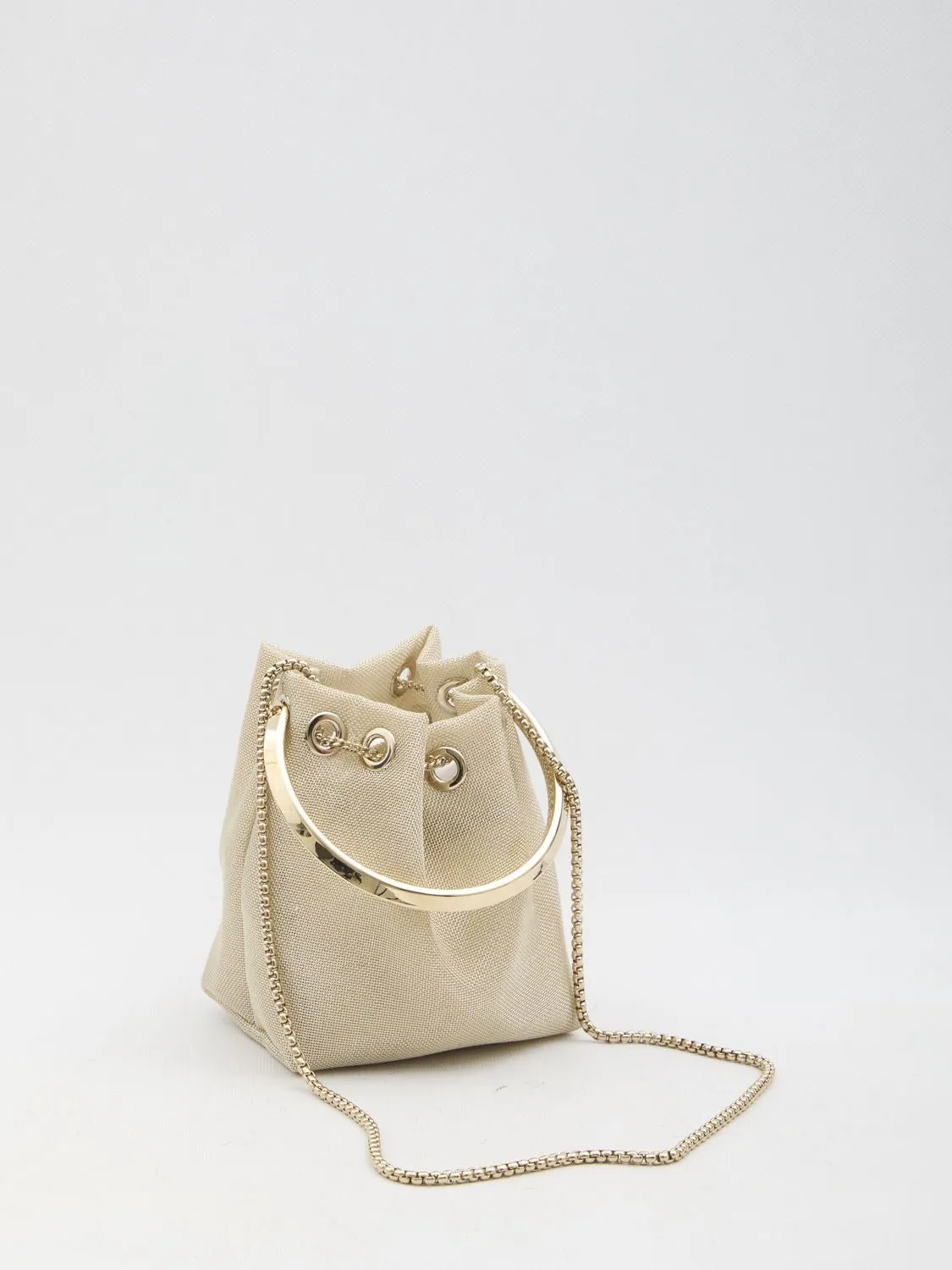 JIMMY CHOO Mini Metallic Mesh Handbag