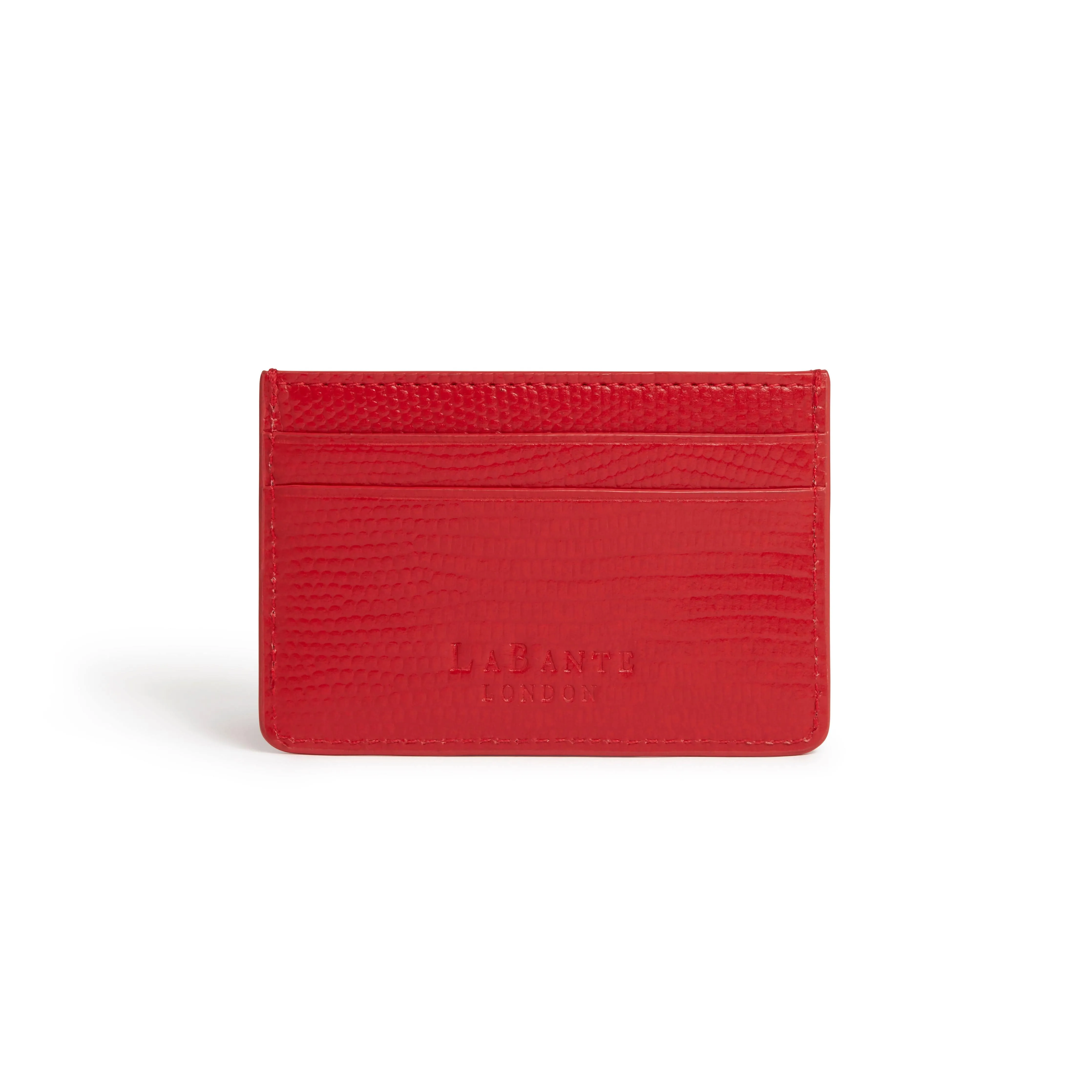Juniper Vegan Leather Card Holder & Key Chain Gift Box | Red