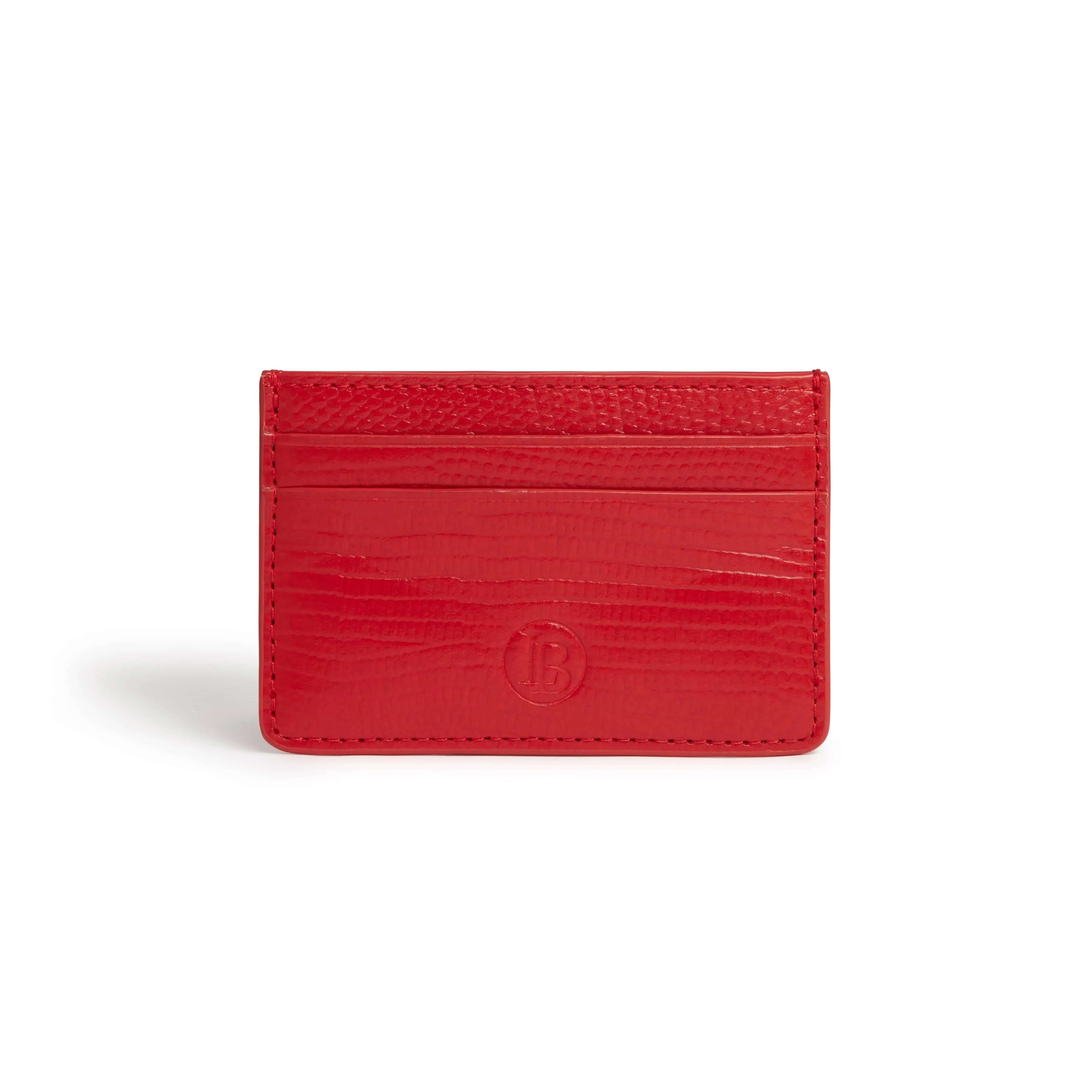 Juniper Vegan Leather Card Holder & Key Chain Gift Box | Red