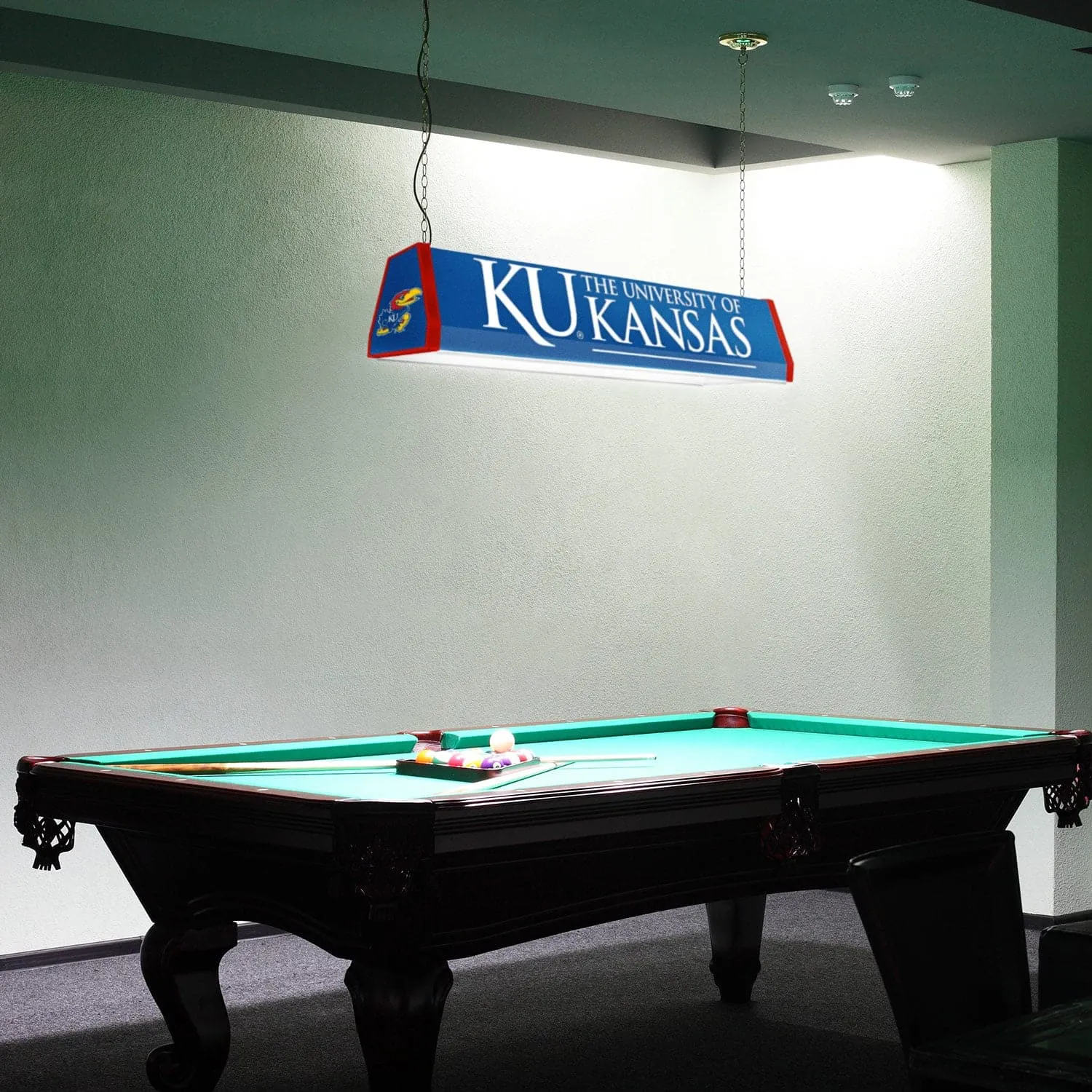 Kansas Jayhawks: Standard Pool Table Light