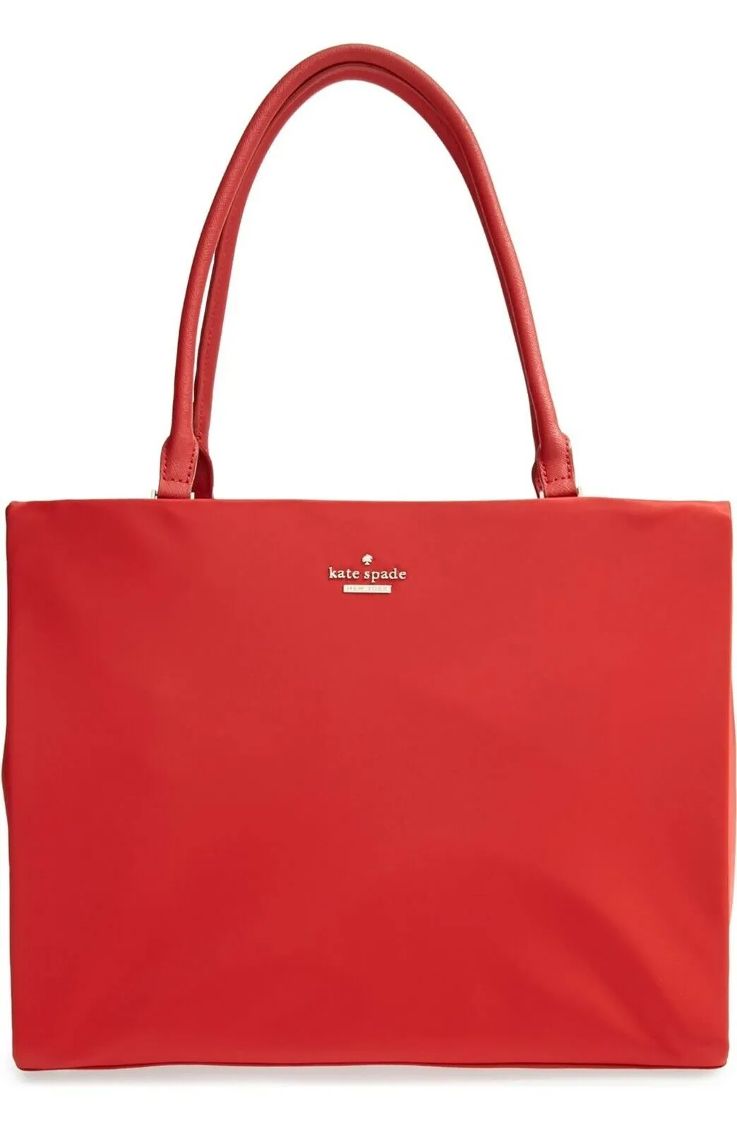 KATE SPADE PHOEBE RED NYLON TOTE BAG