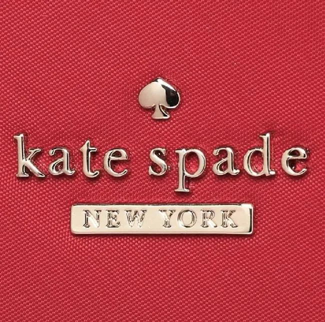 KATE SPADE PHOEBE RED NYLON TOTE BAG