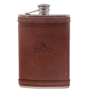 Kevin's Leather Wrapped 8 oz. Flask