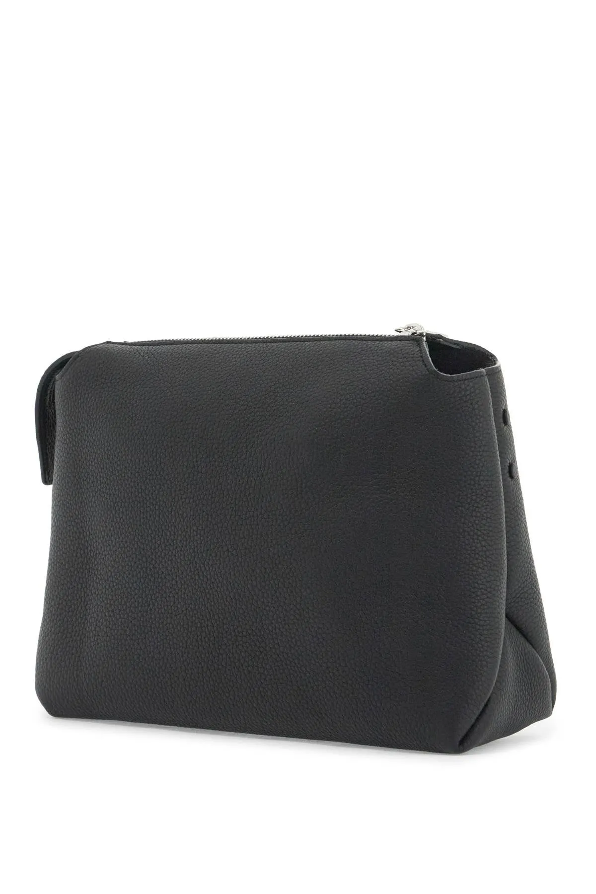 KHAITE Mini Hammered Leather Clutch Bag