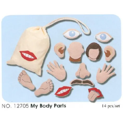 King Dam Felt Bags - Body Parts