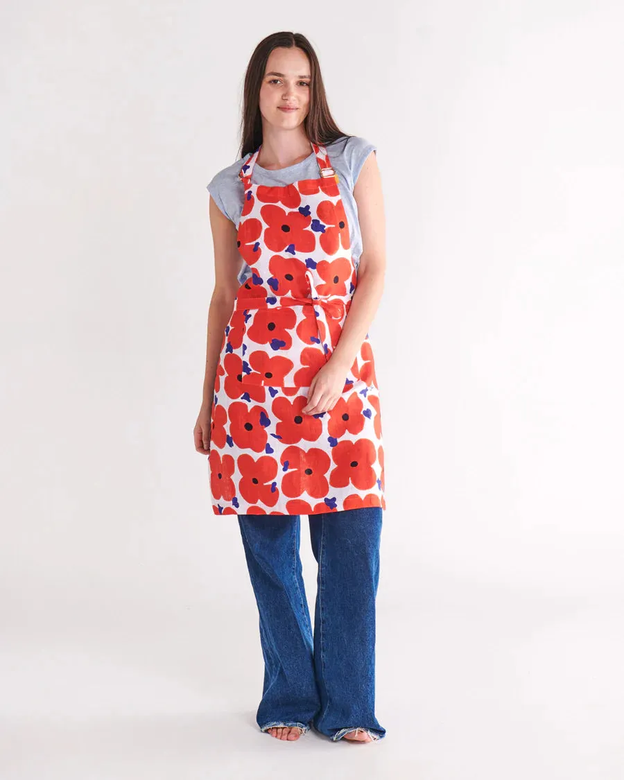 Kip & Co X Ken Done HOME | Pop Floral Linen Apron