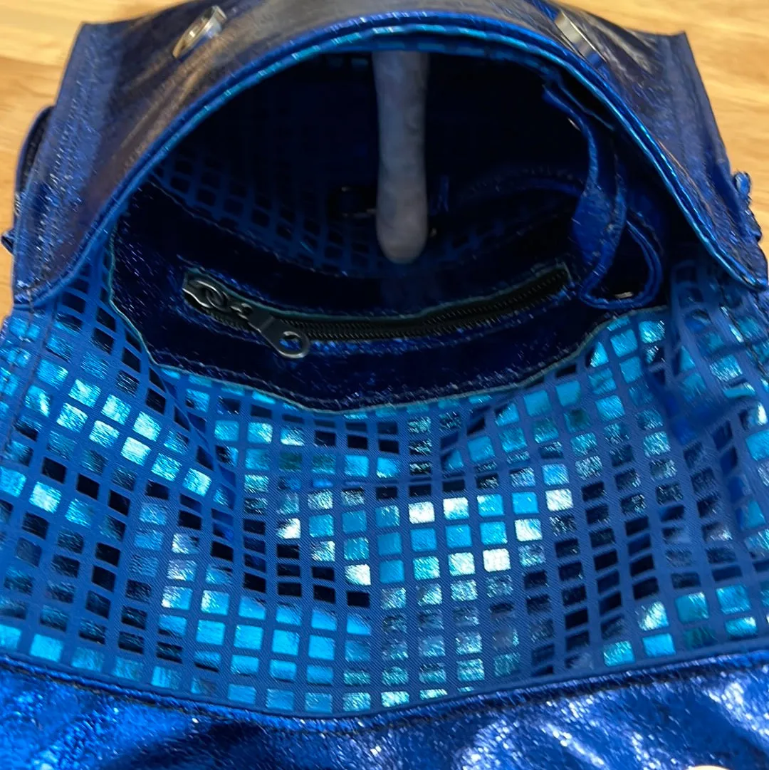 KMGhandmade Original Aura Envelope Bag - Disco Blue