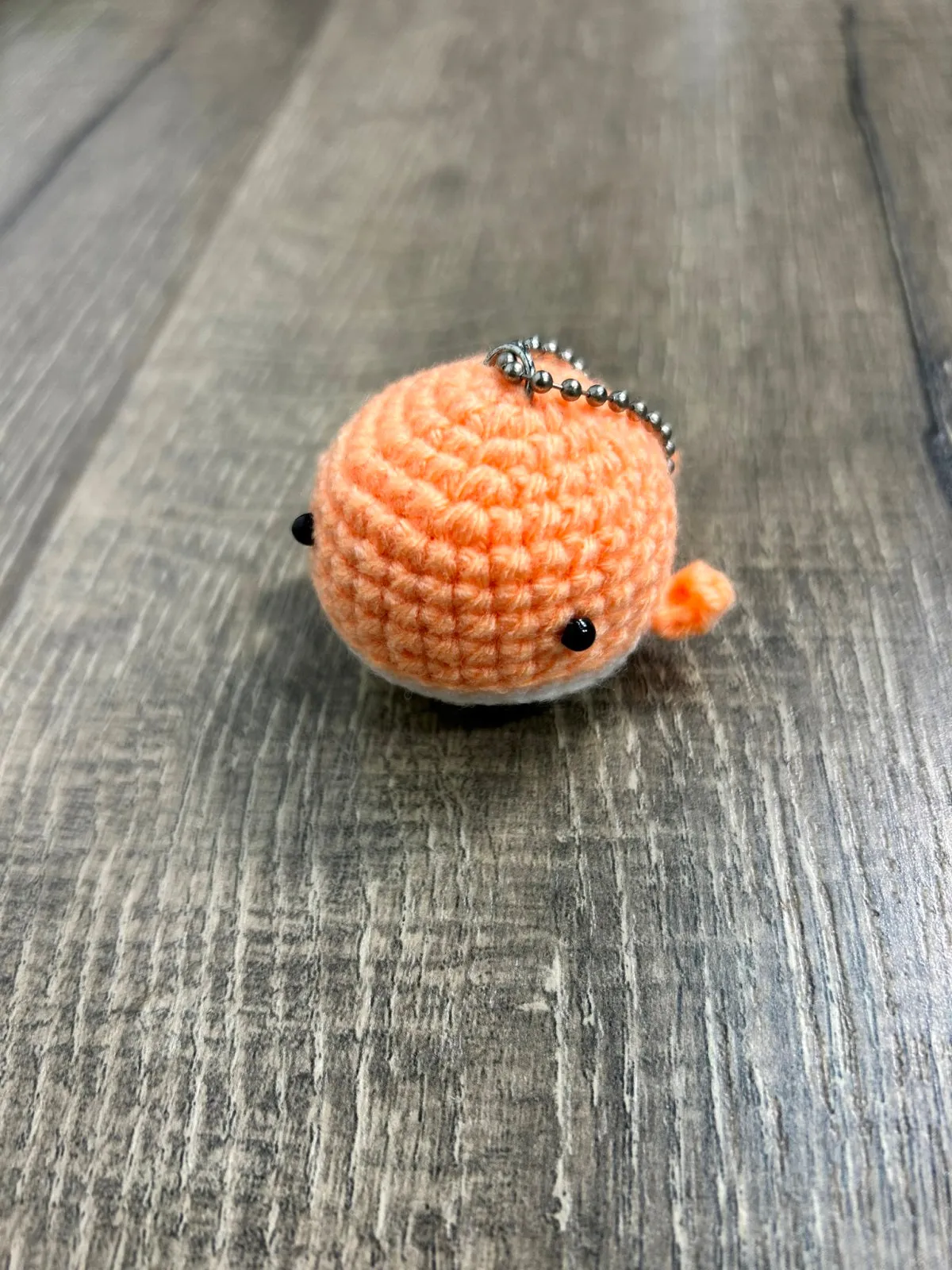Knitted Whale Keyring