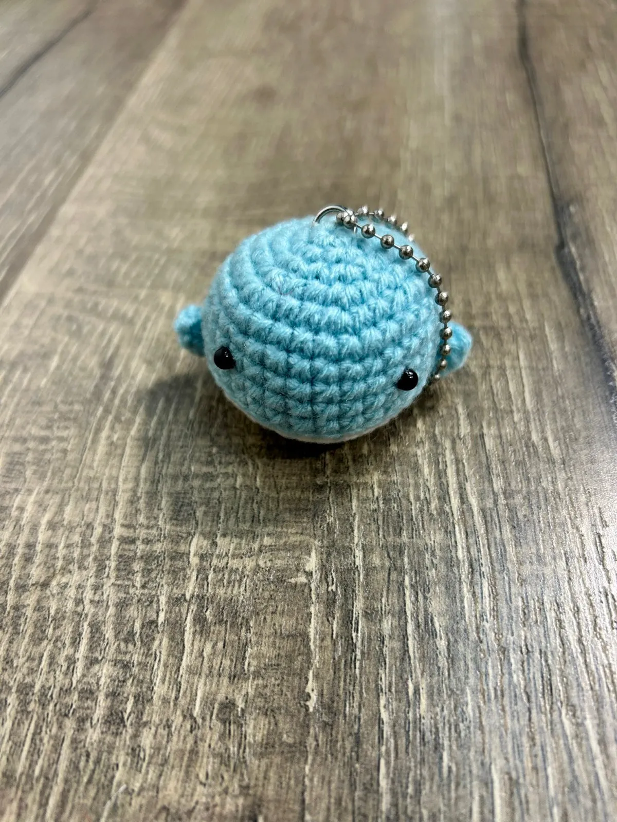 Knitted Whale Keyring