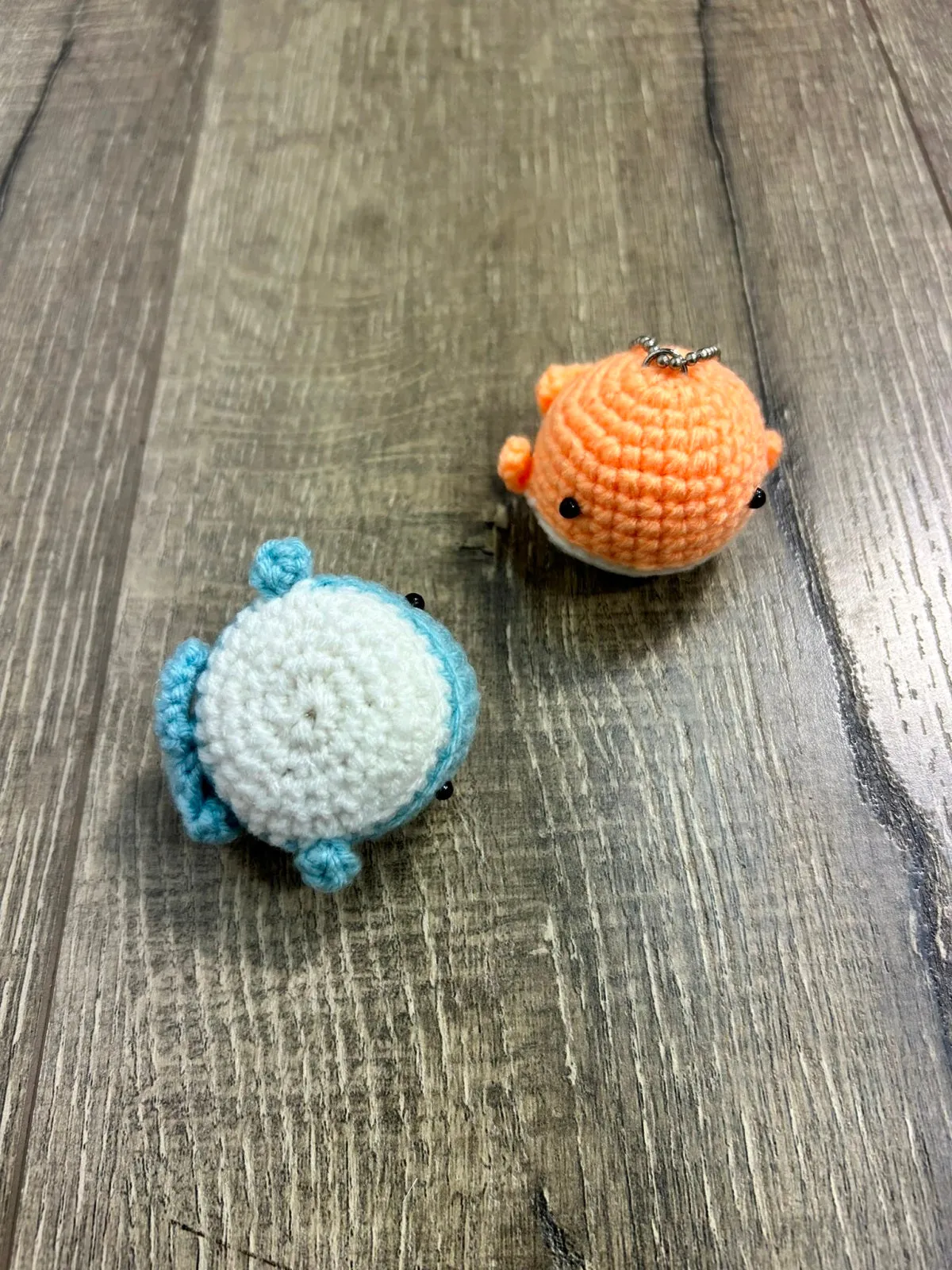 Knitted Whale Keyring