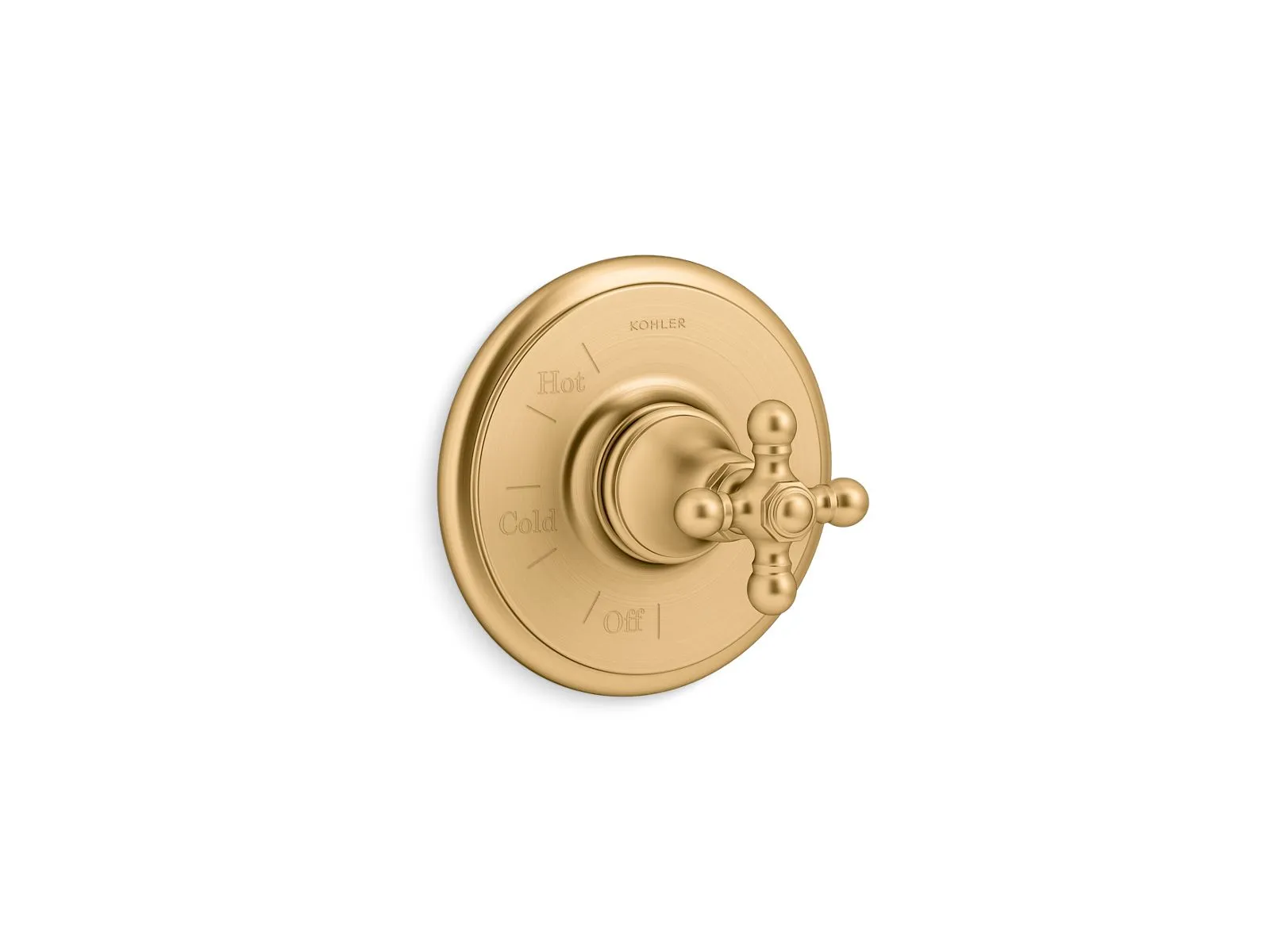KOHLER K-TS72767-3 Artifacts Rite-Temp valve trim with cross handle