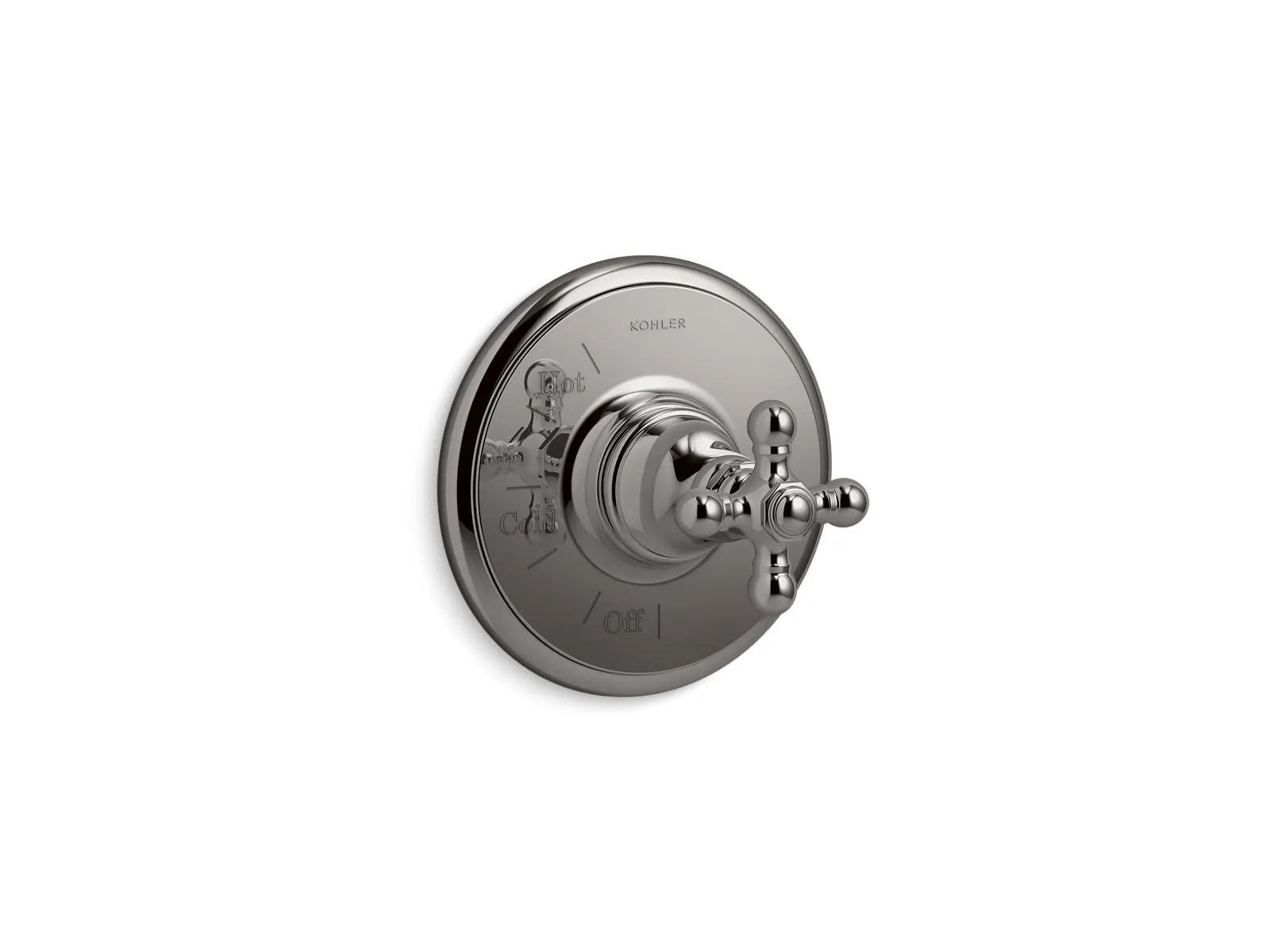 KOHLER K-TS72767-3 Artifacts Rite-Temp valve trim with cross handle