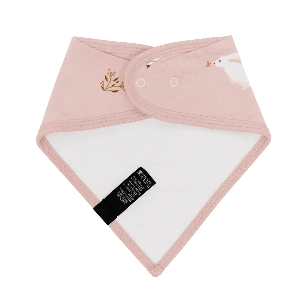 Kyte Baby Bib in Blush Rabbit