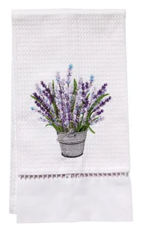 Lavender Basket Guest Towel