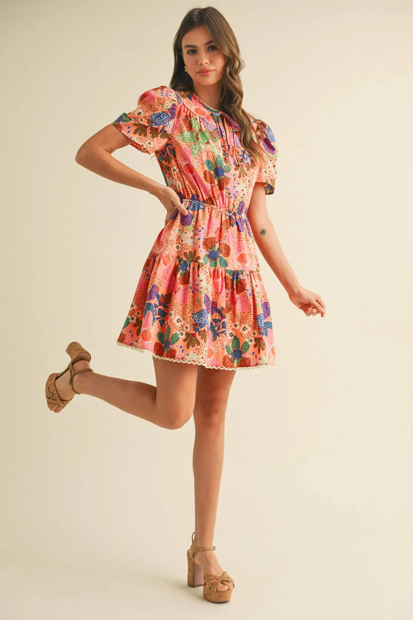 Lennon Tiered Mini Dress