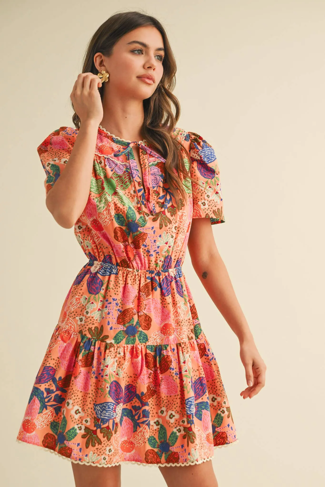 Lennon Tiered Mini Dress