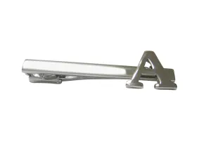 Letter A Monogram Square Tie Clip