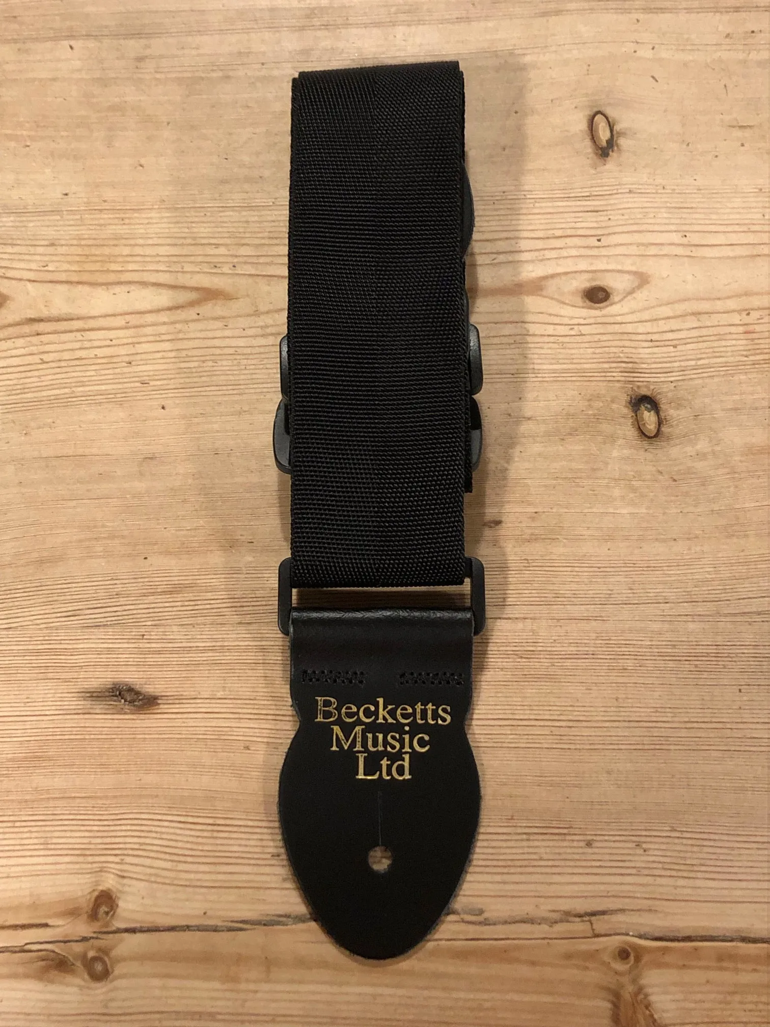 LG 2" Standard Electric / Small Black Webbing Guitar Strap