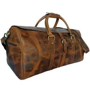 Light Brown Hard Wax Travel Bag