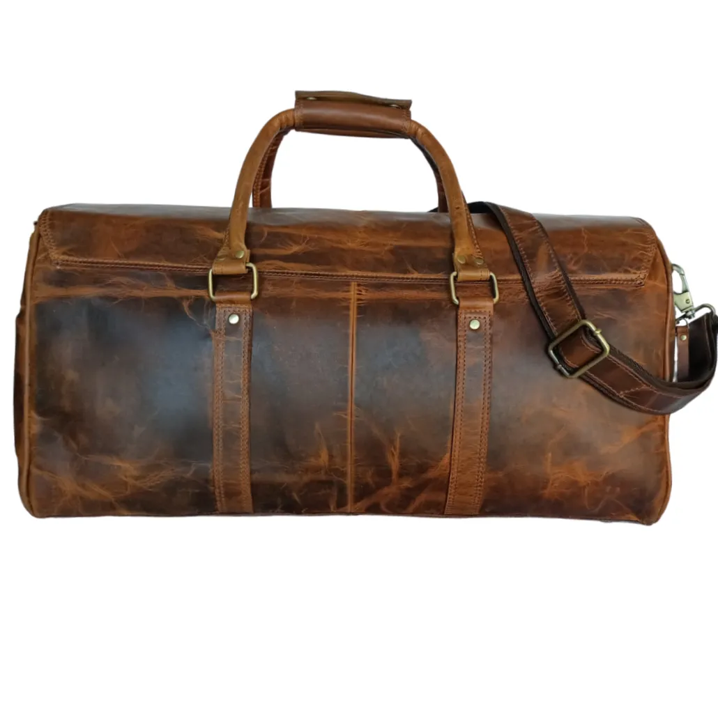 Light Brown Hard Wax Travel Bag