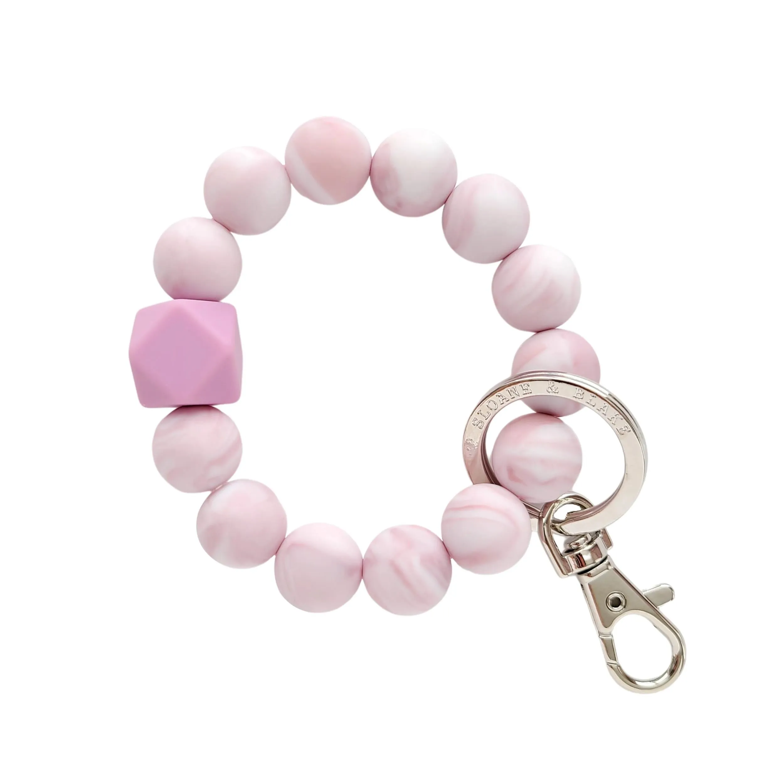 LILAC SWIRL Bracelet Key Ring