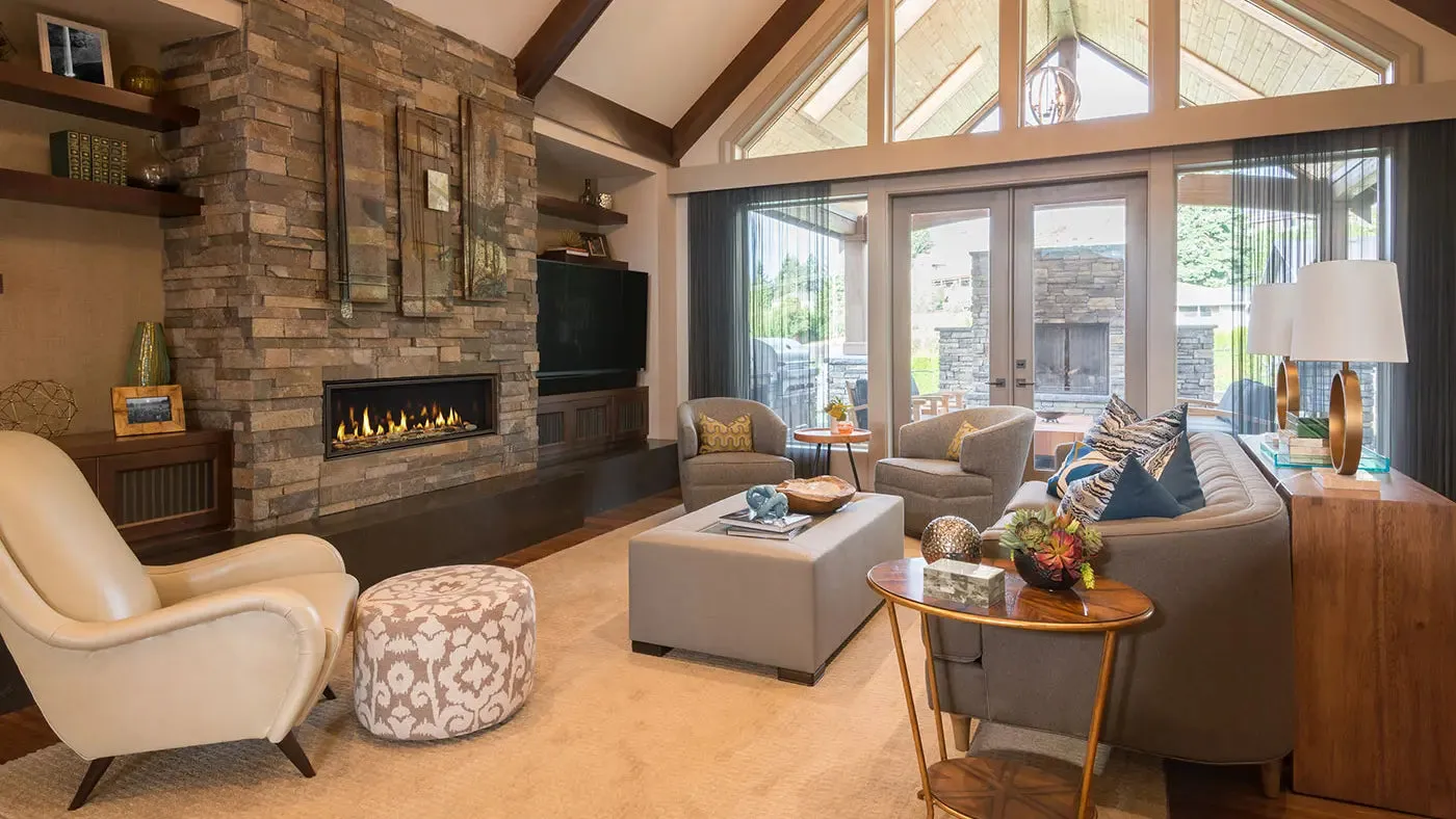 Linear Direct Vent Echelon II 48" Majestic Gas Fireplace with IntelliFire Touch Ignition System