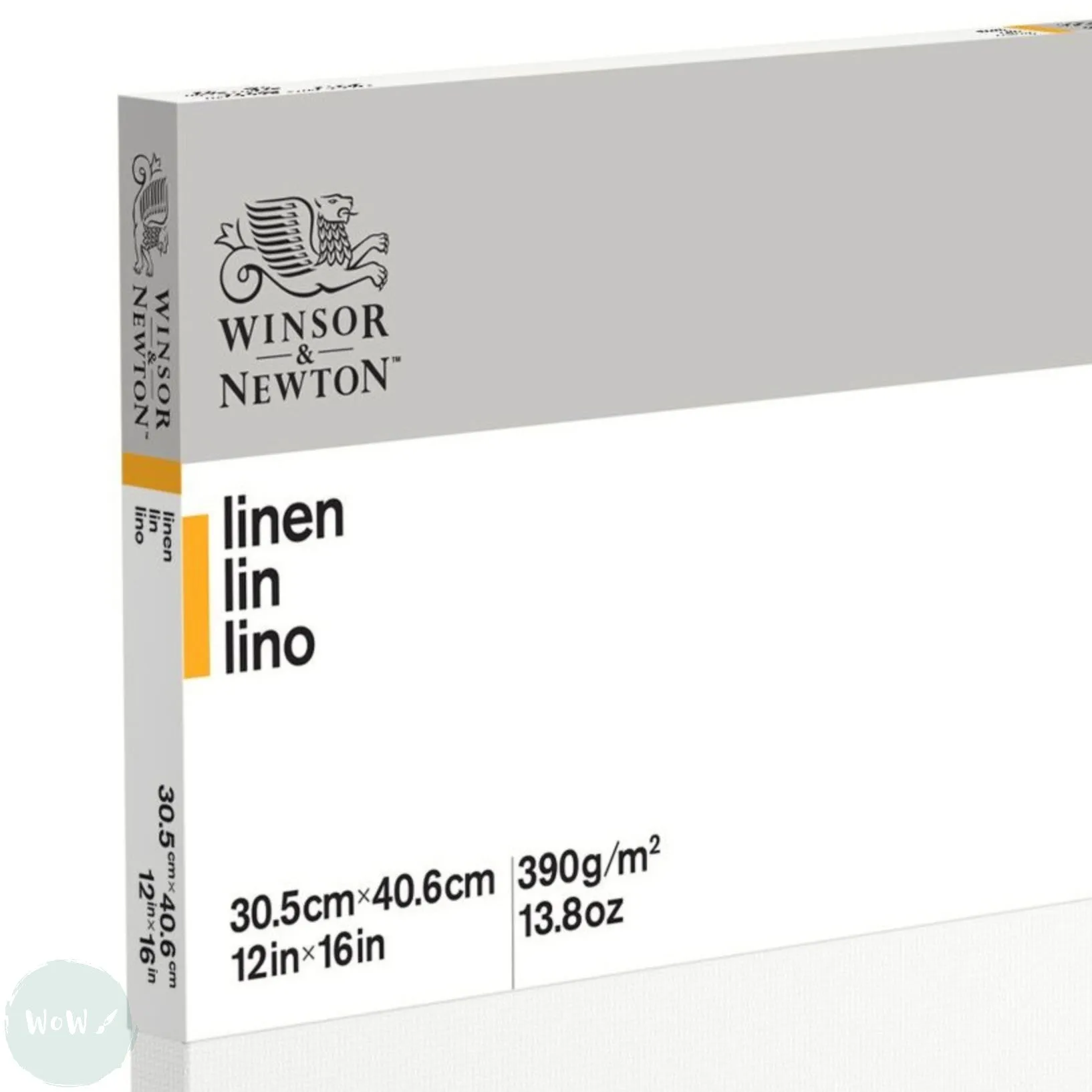 Linen Canvas - White Primed - Standard Depth - Winsor & Newton - CLASSIC -  12 x 16"