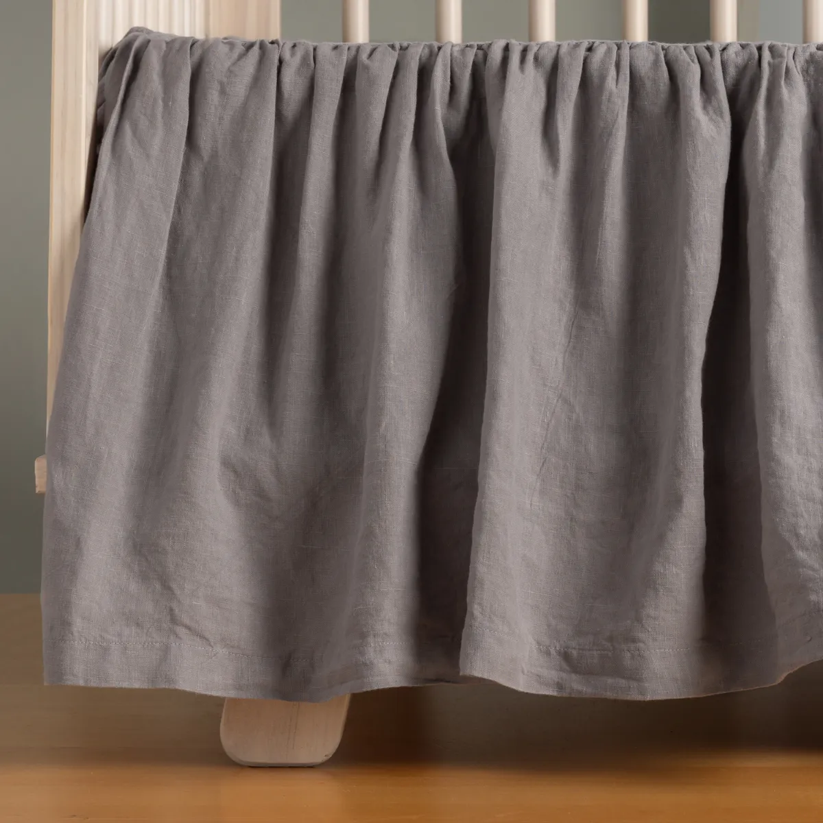Linen Crib Skirt