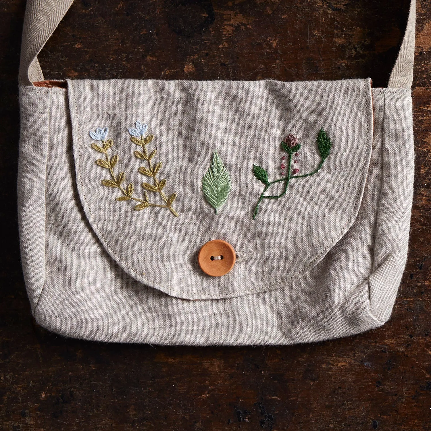 Linen Forager Bag - Flax