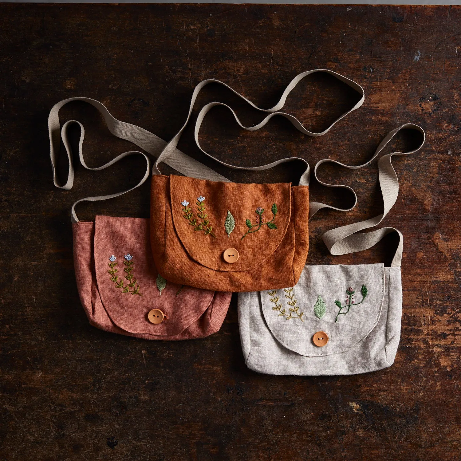 Linen Forager Bag - Flax
