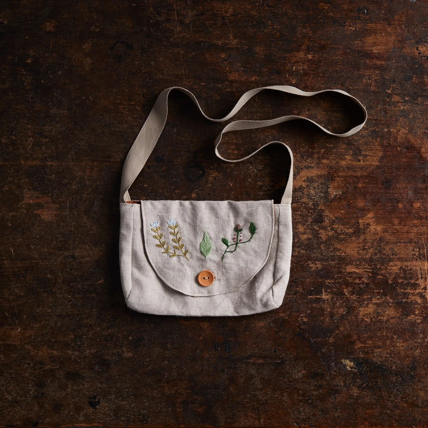 Linen Forager Bag - Flax
