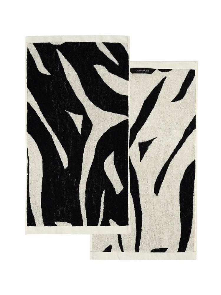 Linen House Zeppelin Black Towel Collection