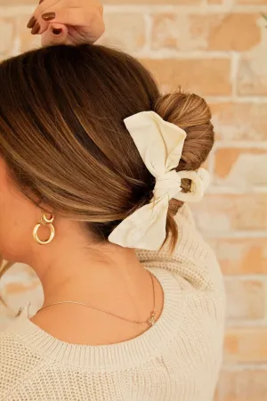 Linen Loop Claw Clip
