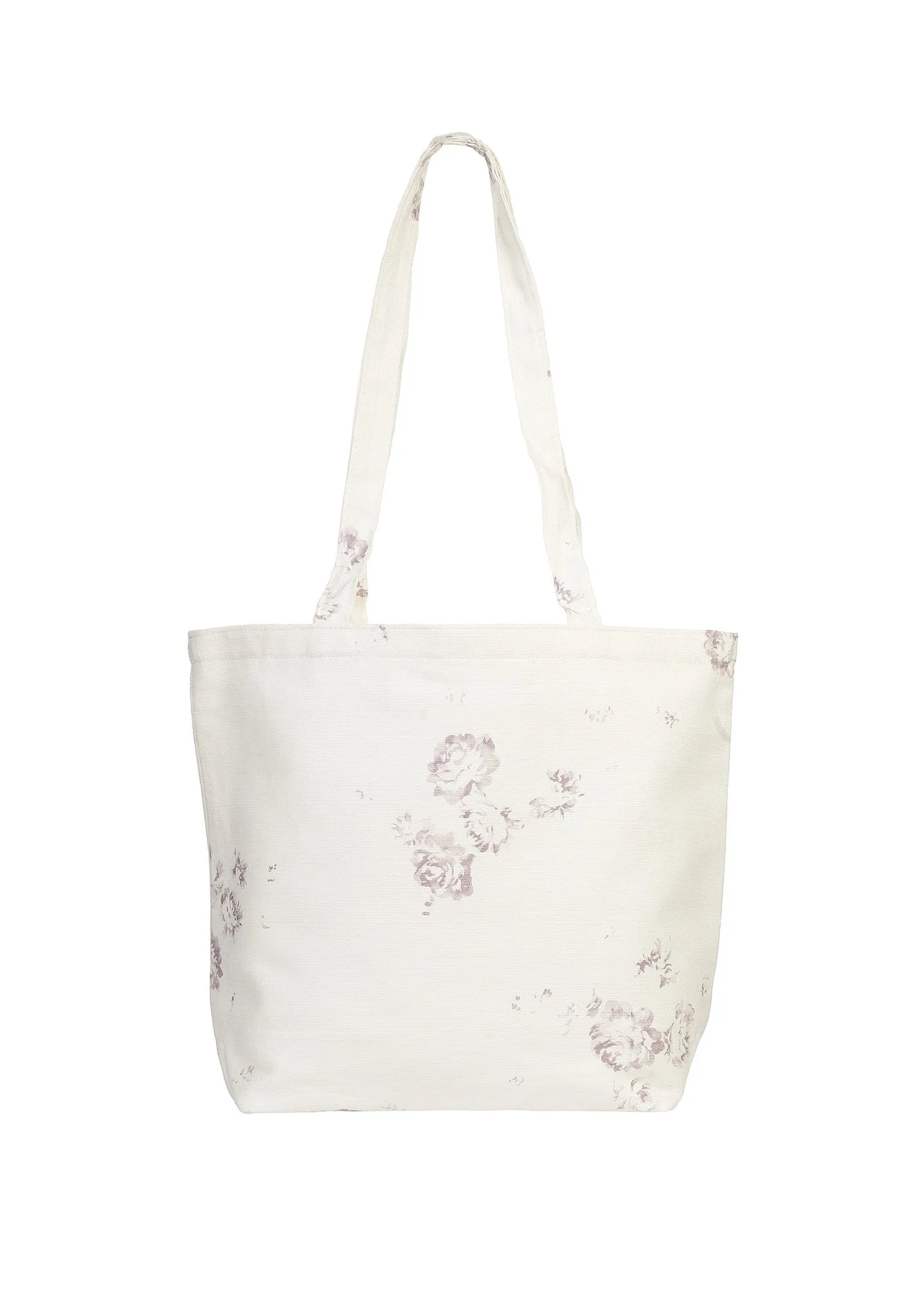 linen shopper bag - vintage lilac.