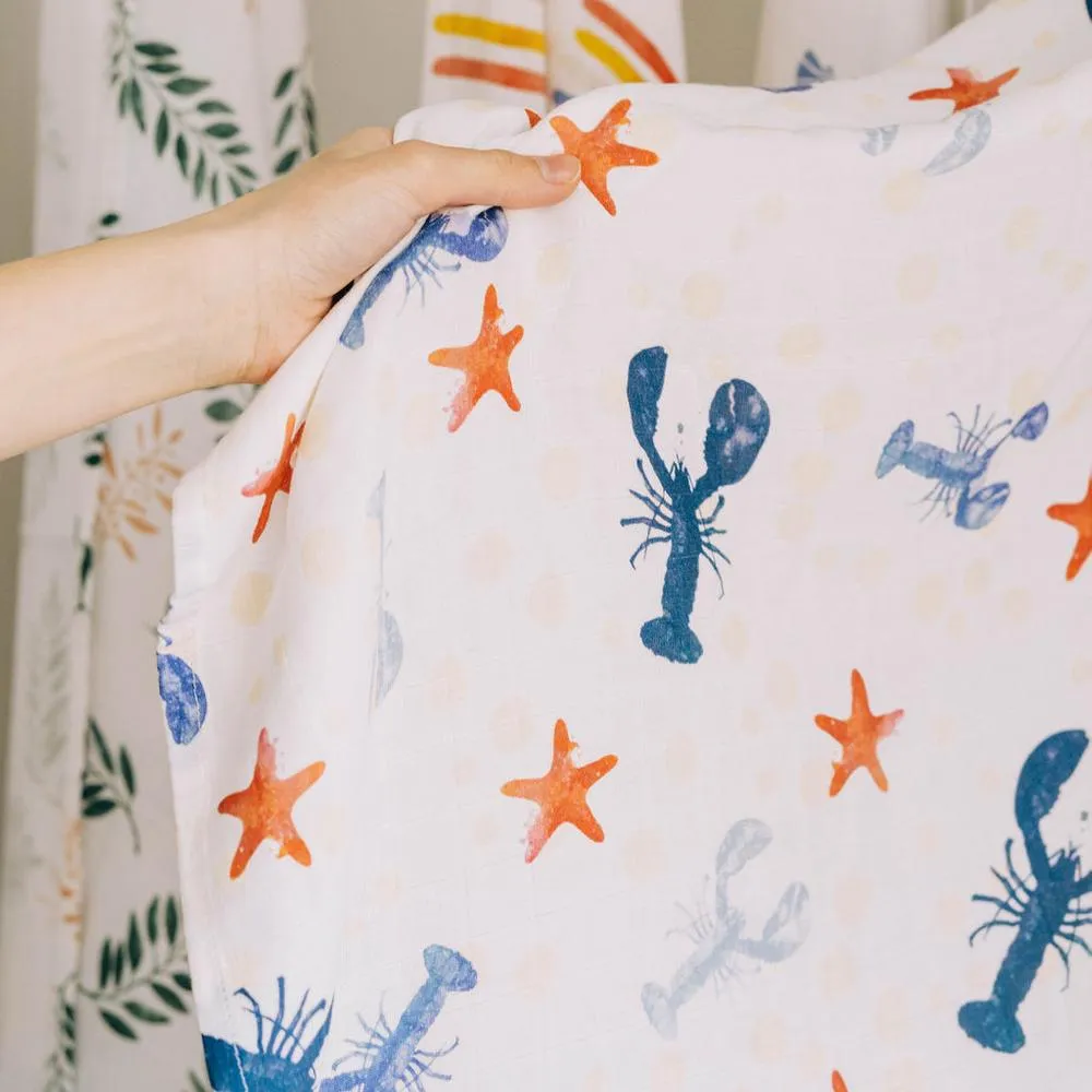 Lobster Muslin Blanket