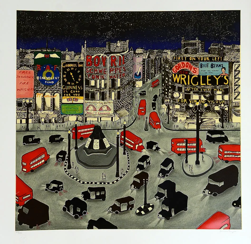 London 1943, Piccadilly-Circus by Linnea Pergola