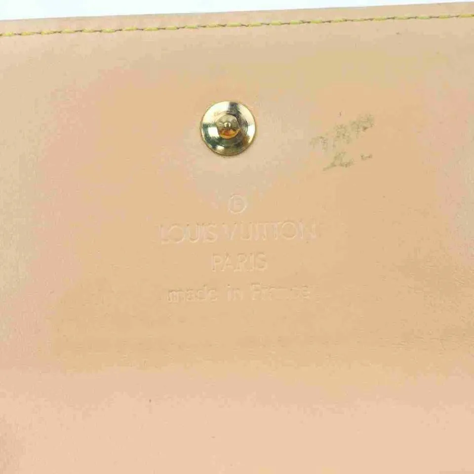 Louis Vuitton White Mulitcolor Sarah Flap Wallet Portefeuille Tresor 867452