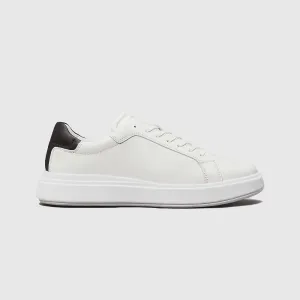 Low Top Lace Leather Sneaker - White
