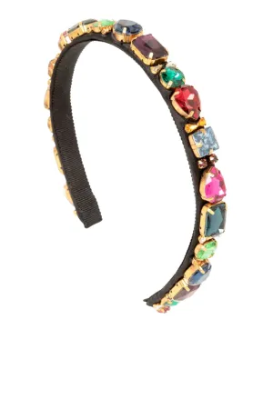 Lucia Black Multi Crystal Headband