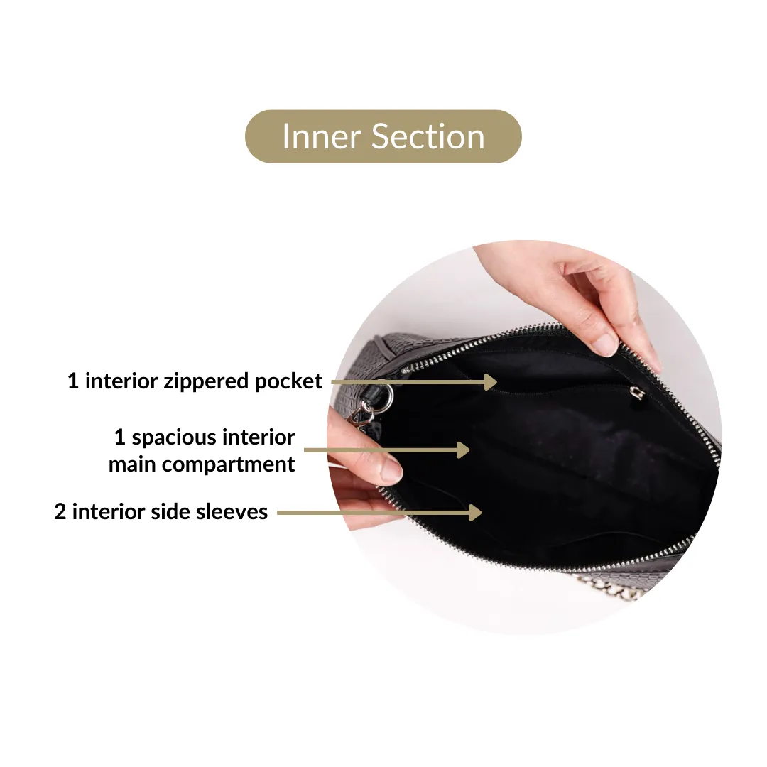 Lusso Black Sling Handbag